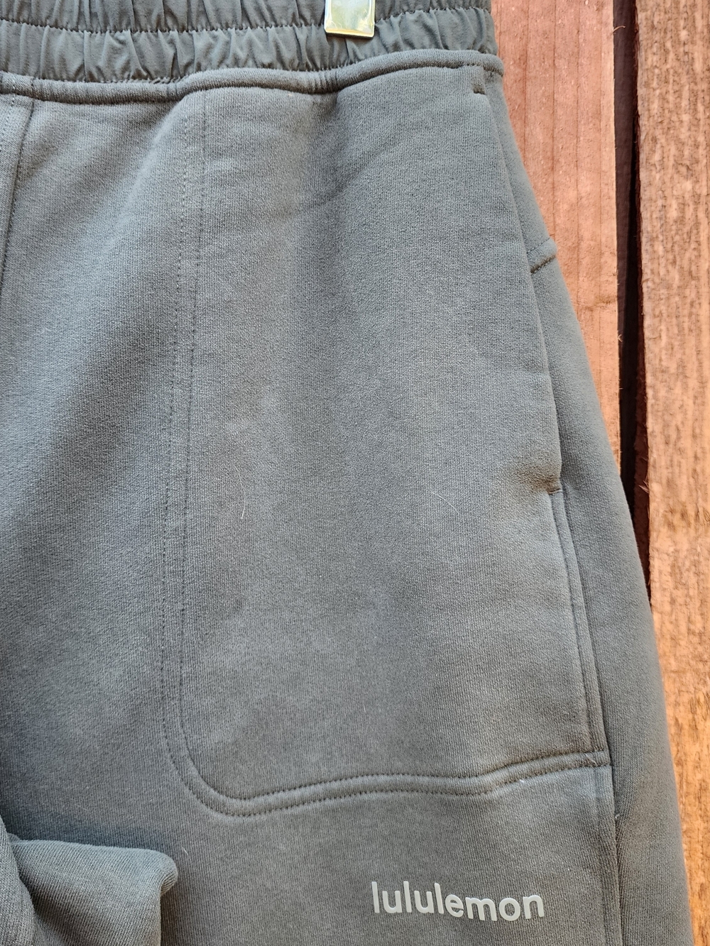 lululemon lab Barrel Leg Fleece Track Pants Rover Sage Green [S] - Picture 5 of 7